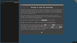 Interactive Git branching tutorial logo