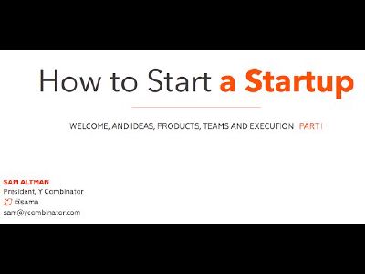 How to Start a Startup image