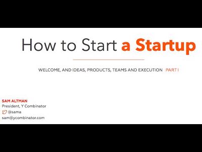 How to Start a Startup logo