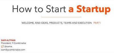 Y Combinator How to Start a Startup course logo