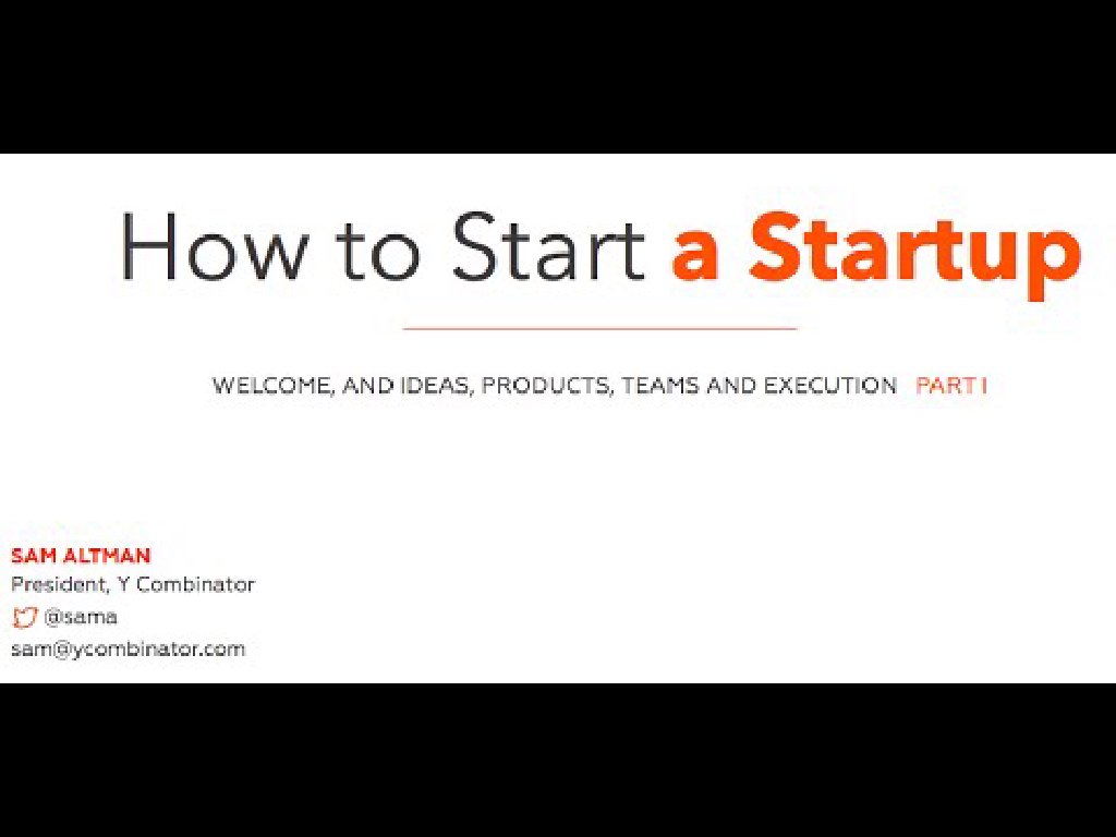 How to Start a Startup image