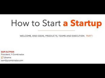 Y Combinator How to Start a Startup course logo