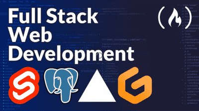 FreeCodeCamp Full Stack Web Development course logo
