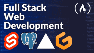 FreeCodeCamp Full Stack Web Development course logo